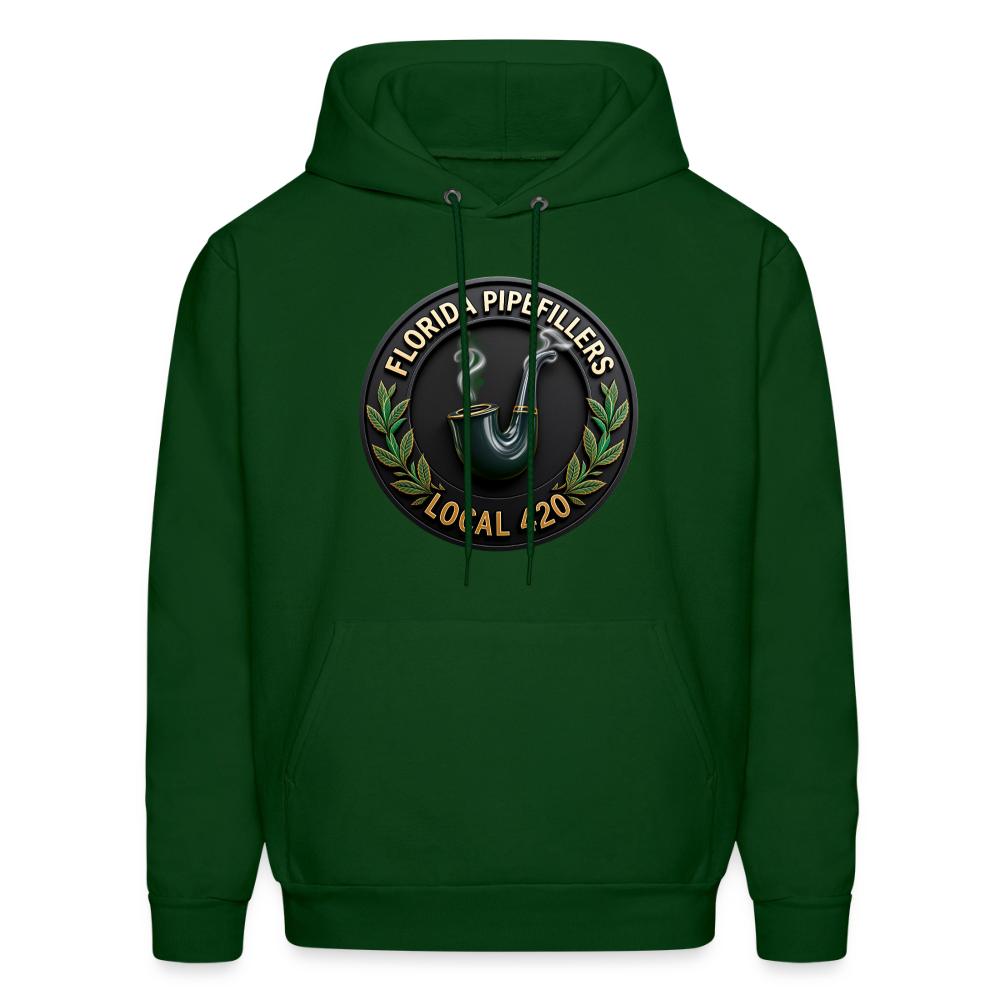 FLORIDA PIPEFILLERS LOCAL 420 F/B DESIGN Men's Hoodie - forest green