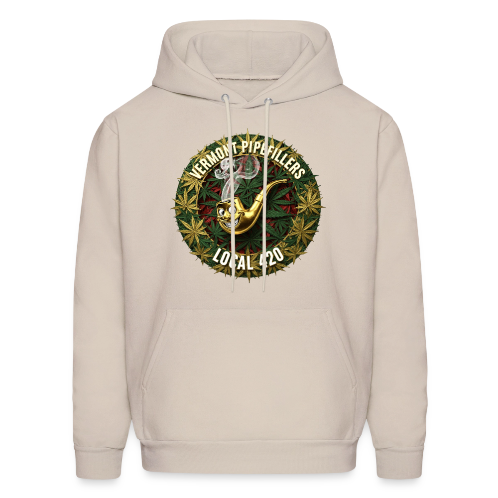 VERMONT PIPEFILLERS LOCAL 420 Men's Hoodie - Sand