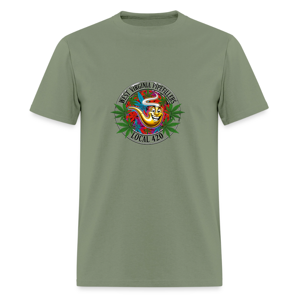 WEST VIRGINIA PIPEFILLERS LOCAL 420 Men's T-Shirt - military green