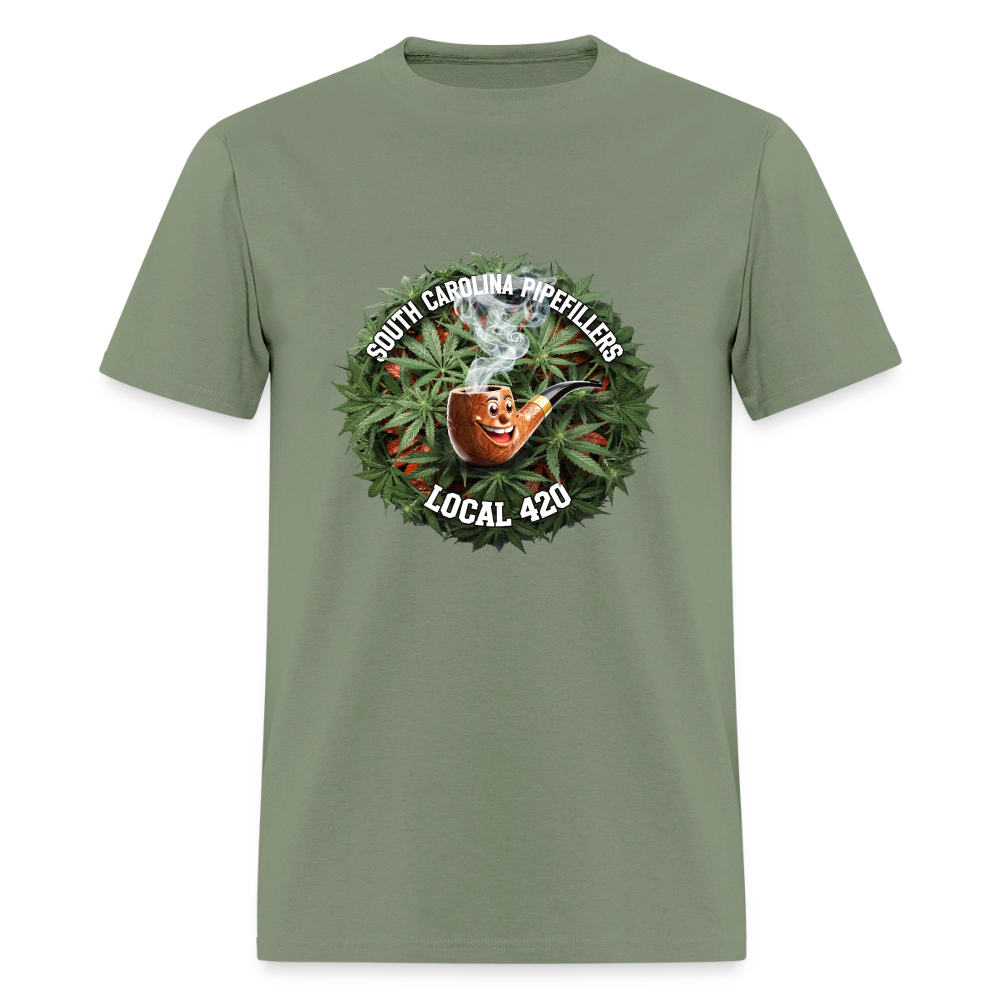 SOUTH CAROLINA PIPEFILLERS LOCAL 420 Men's T-Shirt - military green