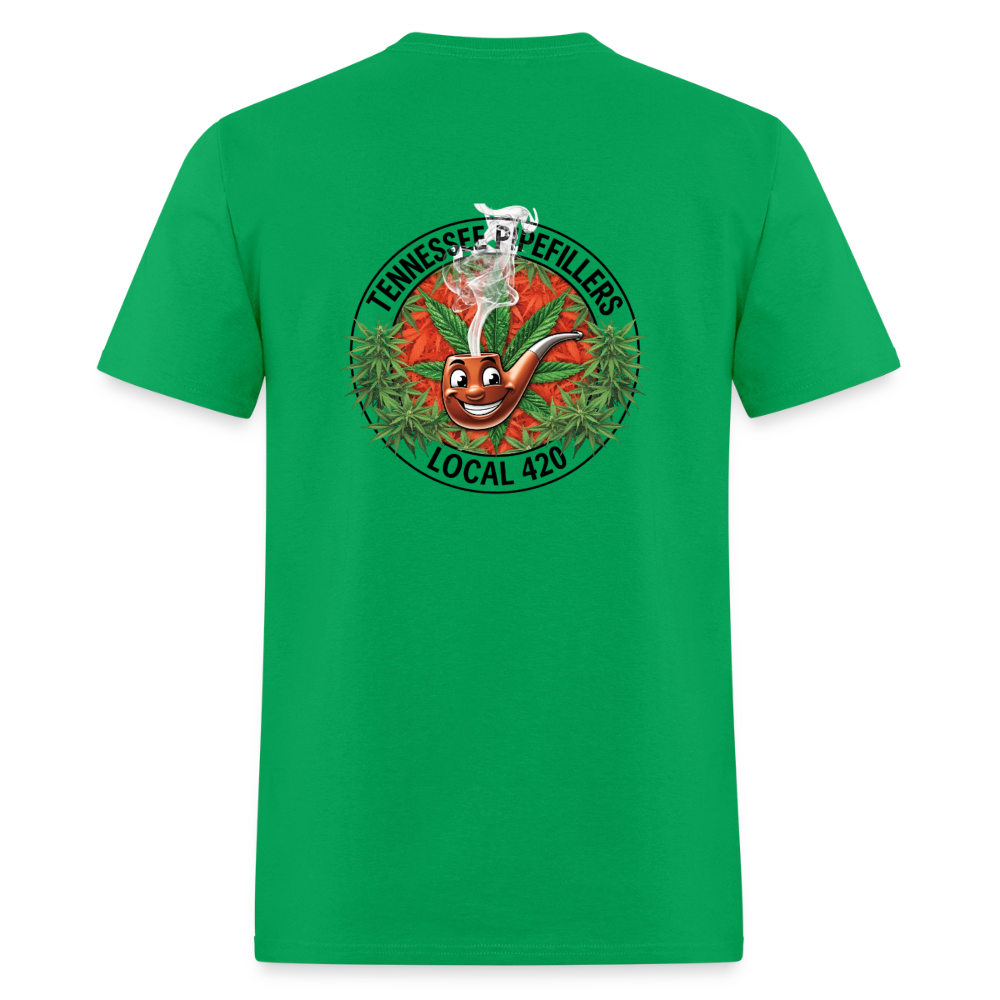 TENNESSEE PIPEFILLERS LOCAL 420 Men's T-Shirt - bright green