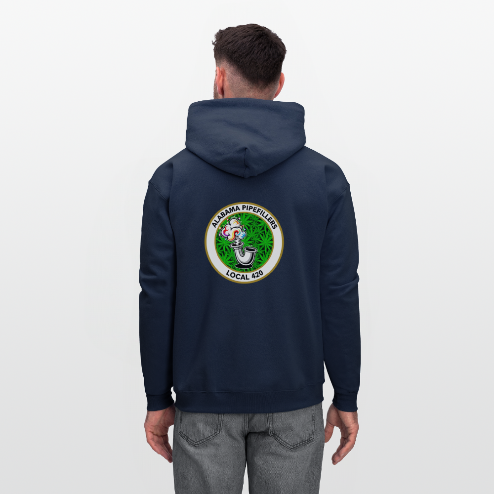 ALABAMA PIPEFILLERS LOCAL 420 F/B EM-BLEMS Men's Hoodie - navy