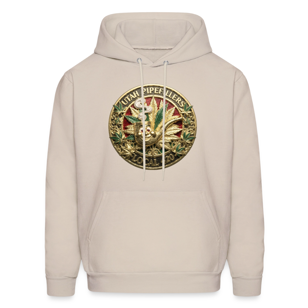 UTAH PIPEFILLERS LOCAL 420 Men's  Hoodie - Sand