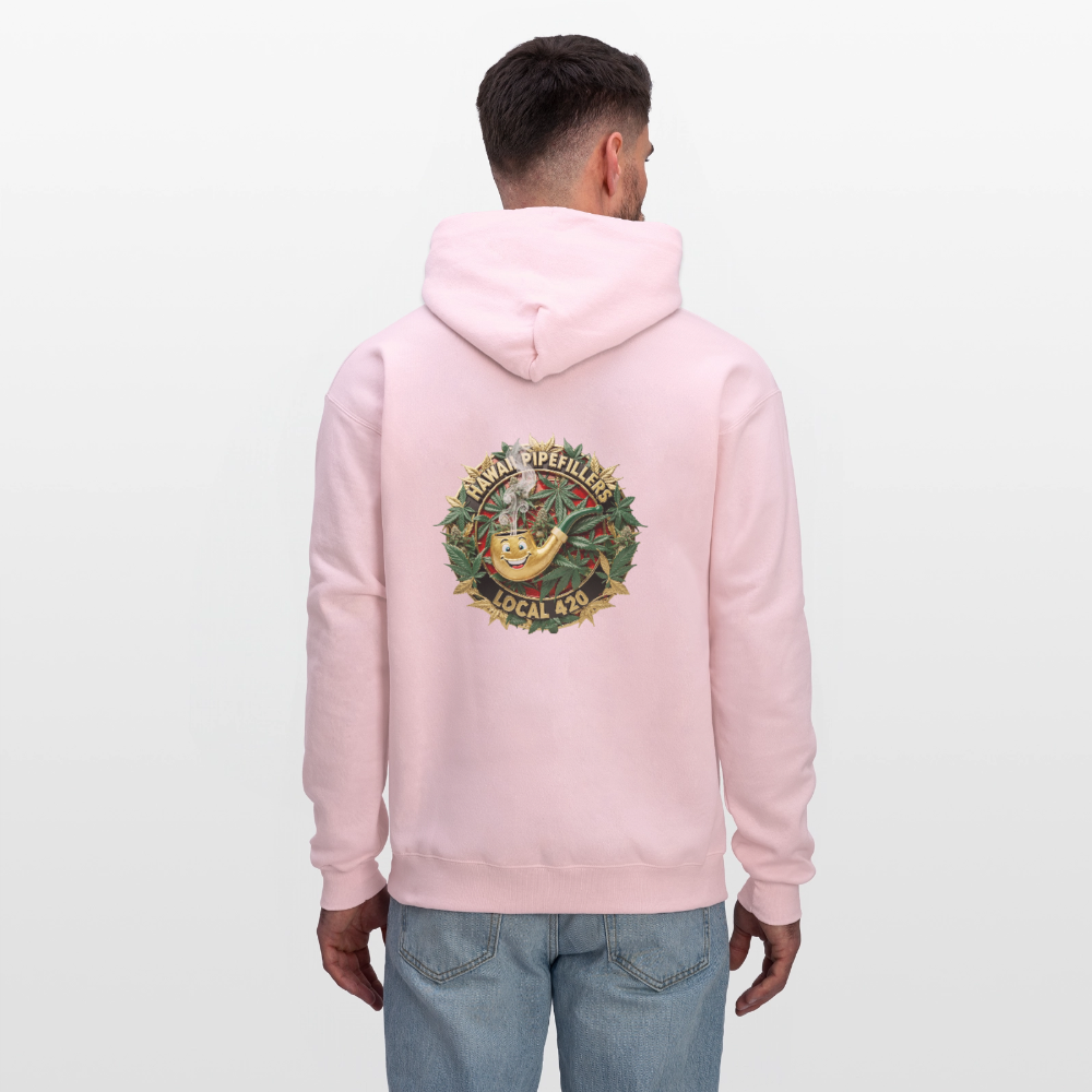 HAWAII PIPEFILLERS LOCAL 420 F/B DESIGN Men's Hoodie - pale pink