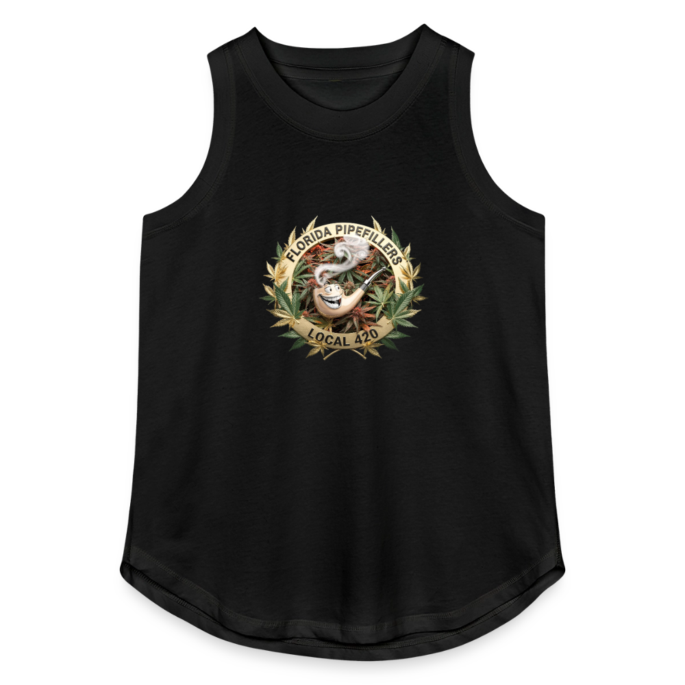 FLORIDA PIPEFILLERS LOCAL 420 Women's Relaxed Tank Top - black