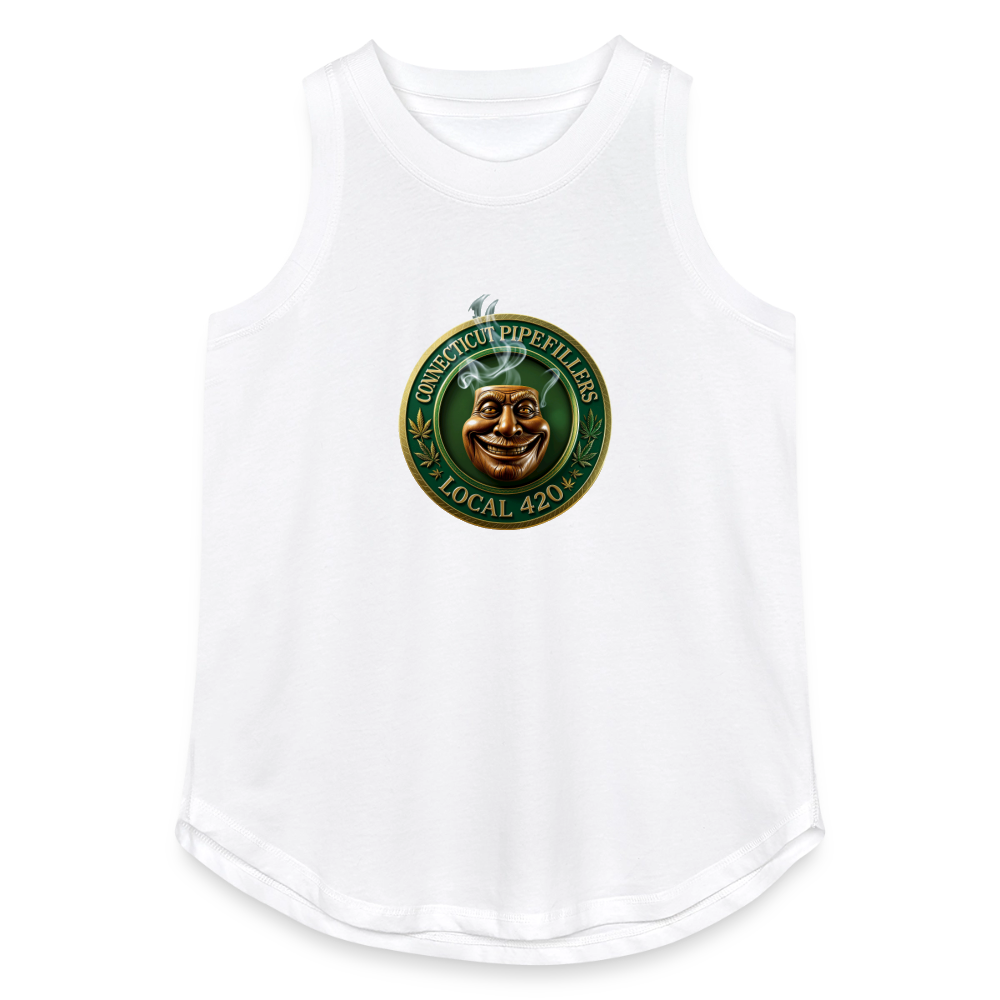 CONNECTICUT PIPEFILLERS LOCAL 420 Women's Relaxed Tank Top - white