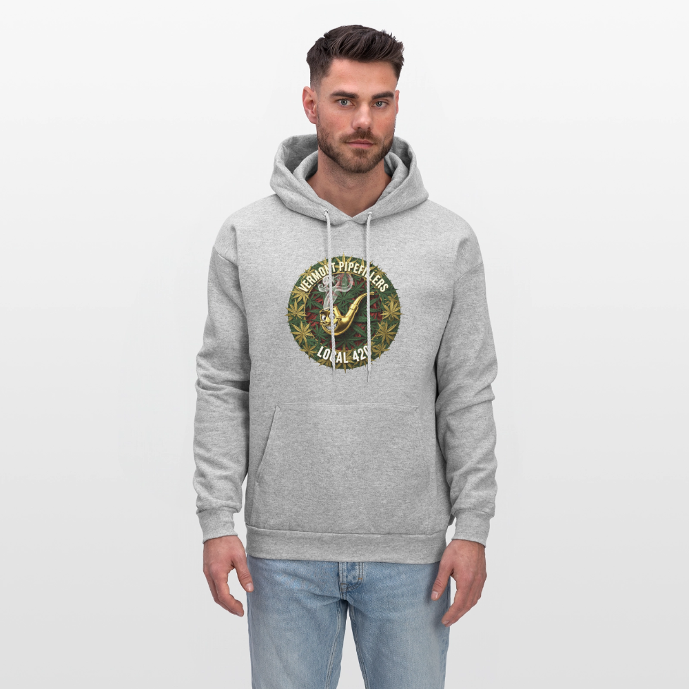 VERMONT PIPEFILLERS LOCAL 420 Men's Hoodie - heather gray
