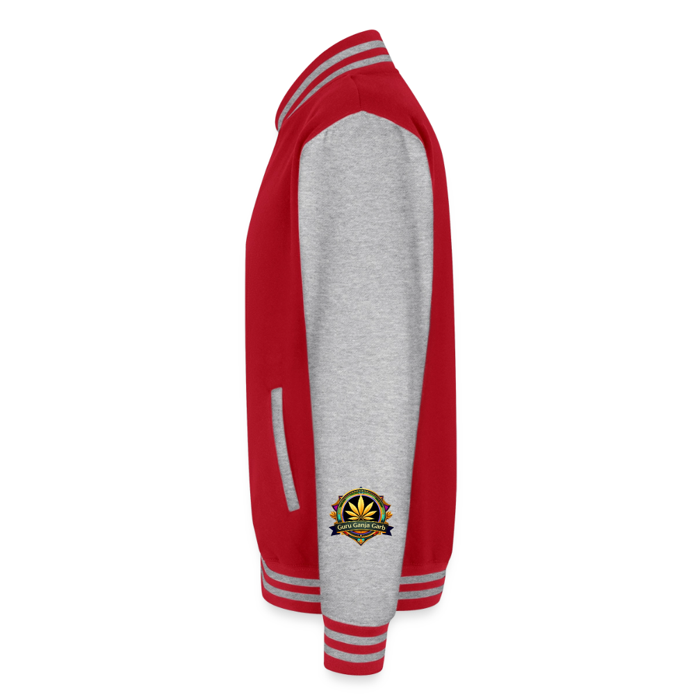 WYOMING PIPEFILLERS LOCAL 420 / 4 EMBLEM Unisex College Sweat Jacket - red/heather grey