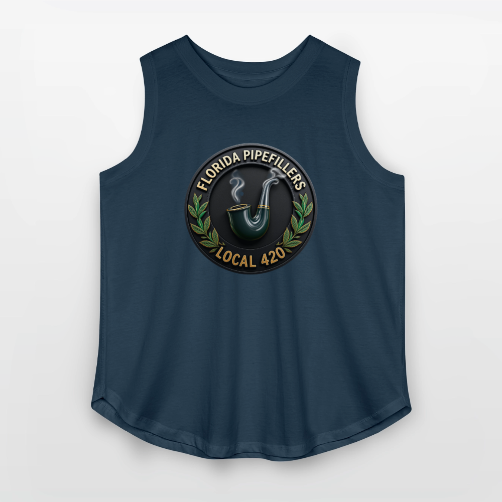 FLORIDA PIPEFILLERS LOCAL 420 F/B DESIGN Women's Curvy Relaxed Tank Top - denim