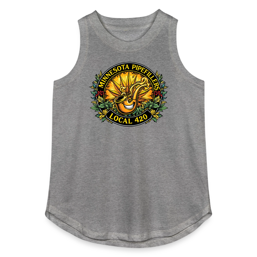 MINNESOTA PIPEFILLERS LOCAL 420 Women's Relaxed Tank Top - granite heather 