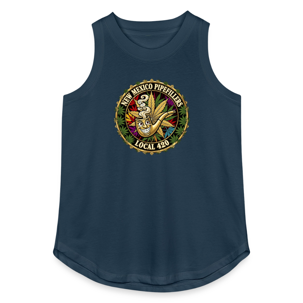 NEW MEXICO PIPEFILLERS LOCAL 420 Women's Relaxed Tank Top - denim