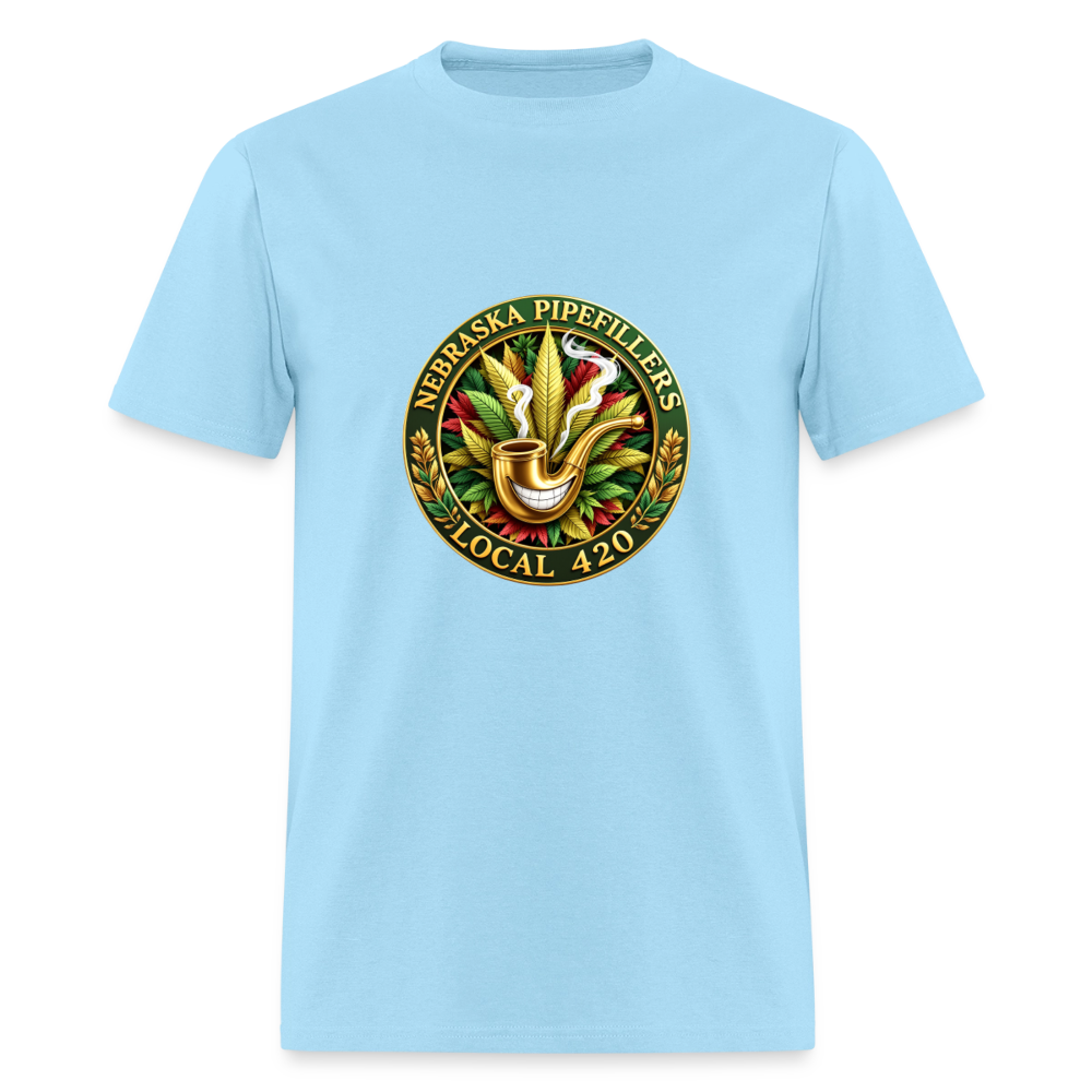 NEBRASKA PIPEFILLERS LOCAL 420 Men's T-Shirt - powder blue