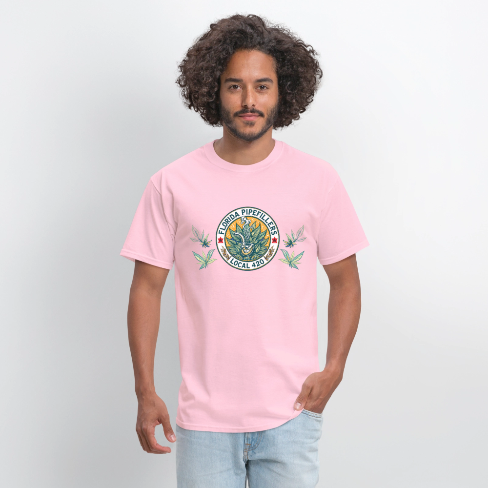 FLORIDA PIPEFILLERS LOCAL 420 Men's T-Shirt - pink