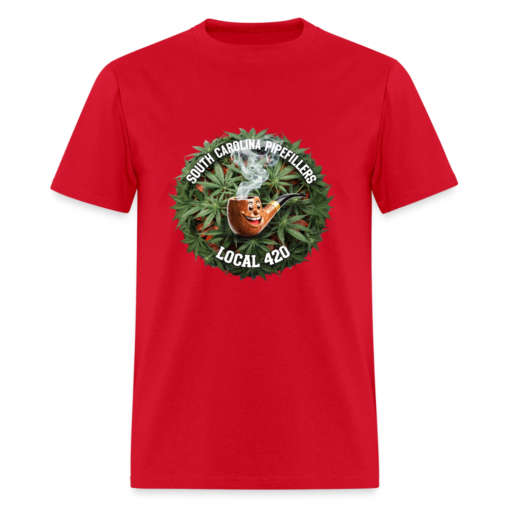 SOUTH CAROLINA PIPEFILLERS LOCAL 420 Men's T-Shirt - red