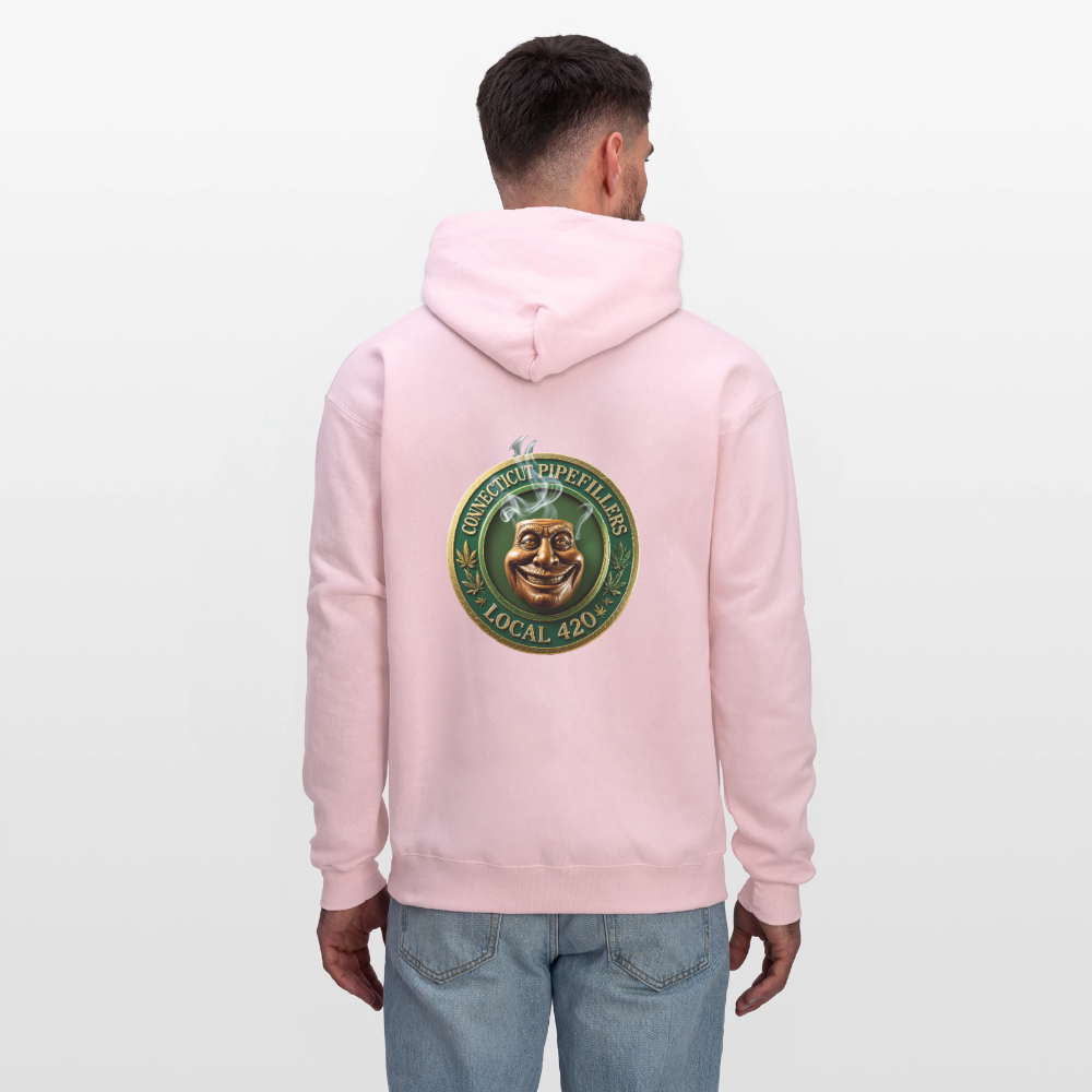 CONNECTICUT PIPEFILLERS LOCAL 420 F/B DESIGN Men's  Hoodie - pale pink