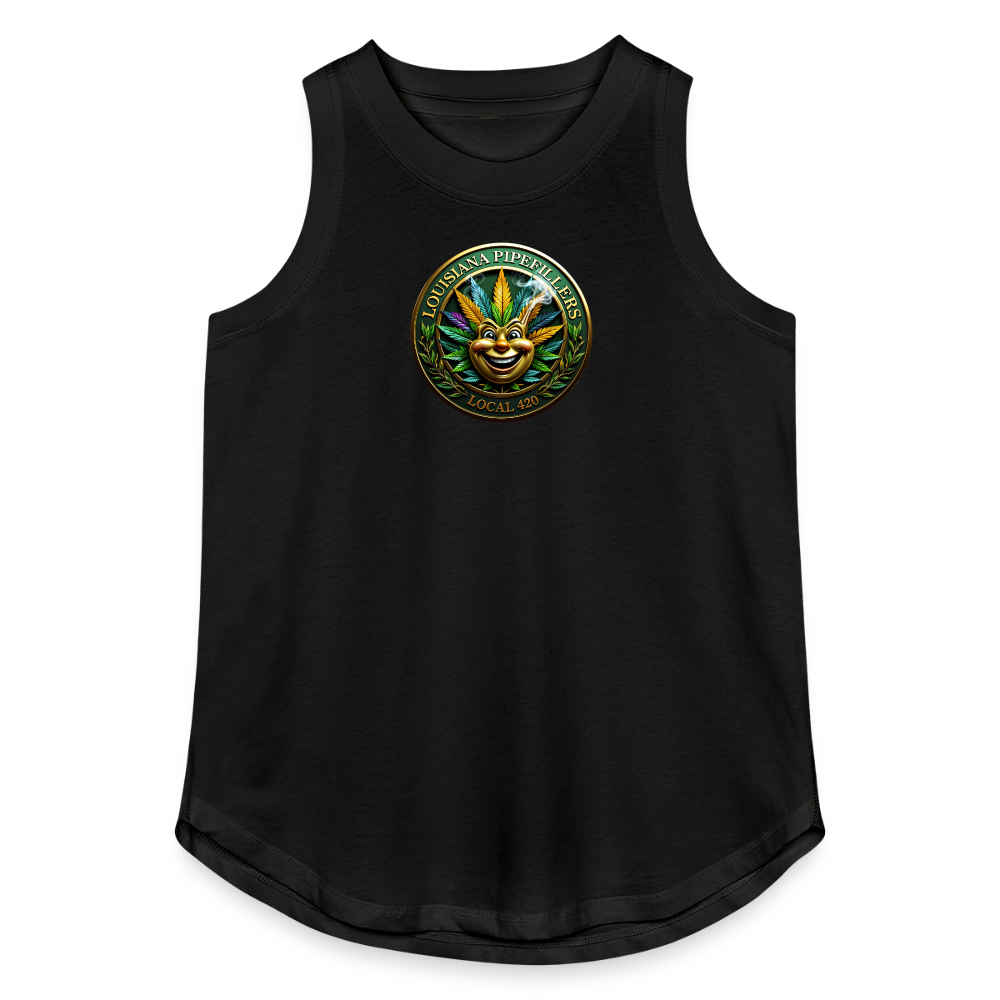 LOUISIANA PIPEFILLERS LOCAL 420 Women's Relaxed Tank Top - black