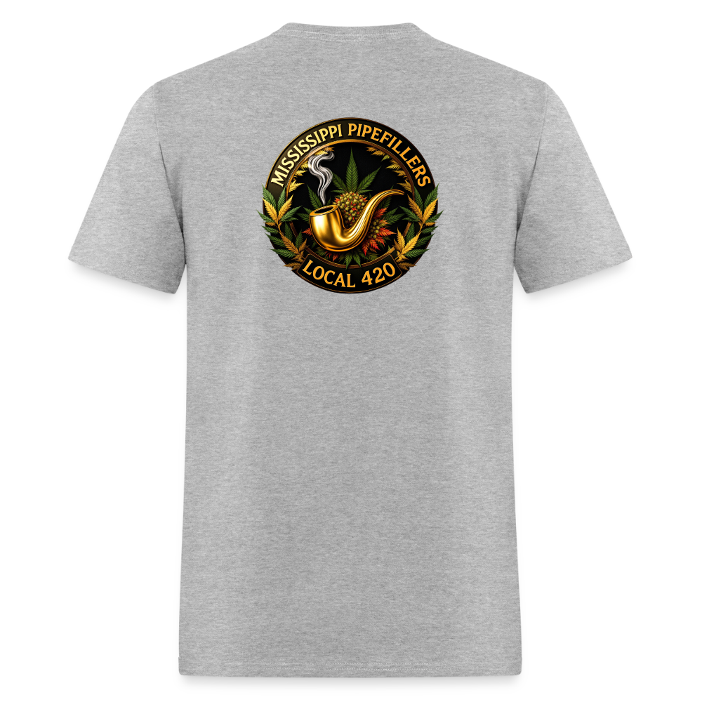 MISSISSIPPI PIPEFILLERS LOCAL 420 Men's T-Shirt - heather gray