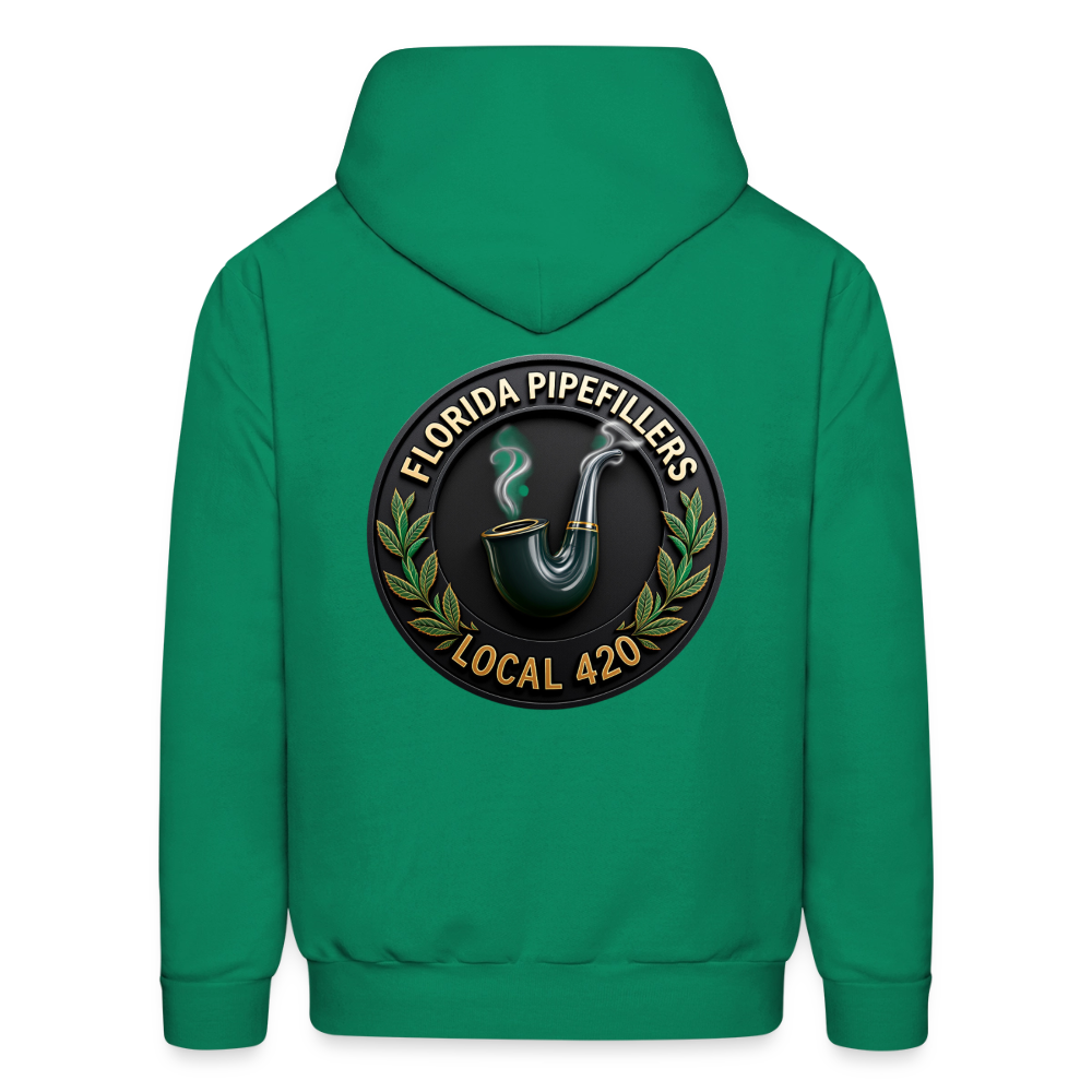 FLORIDA PIPEFILLERS LOCAL 420 F/B DESIGN Men's Hoodie - kelly green