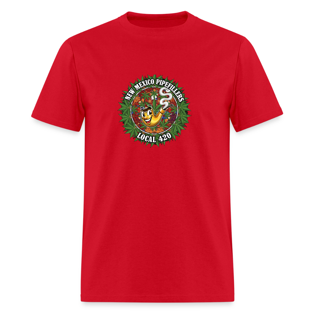 NEW MEXICO PIPEFILLERS LOCAL 420 MEN'S T-Shirt - red