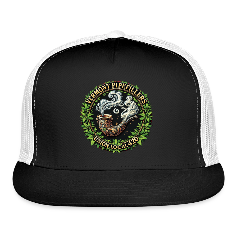 VERMONT PIPEFILLERS LOCAL 420 Trucker Hat - black/white