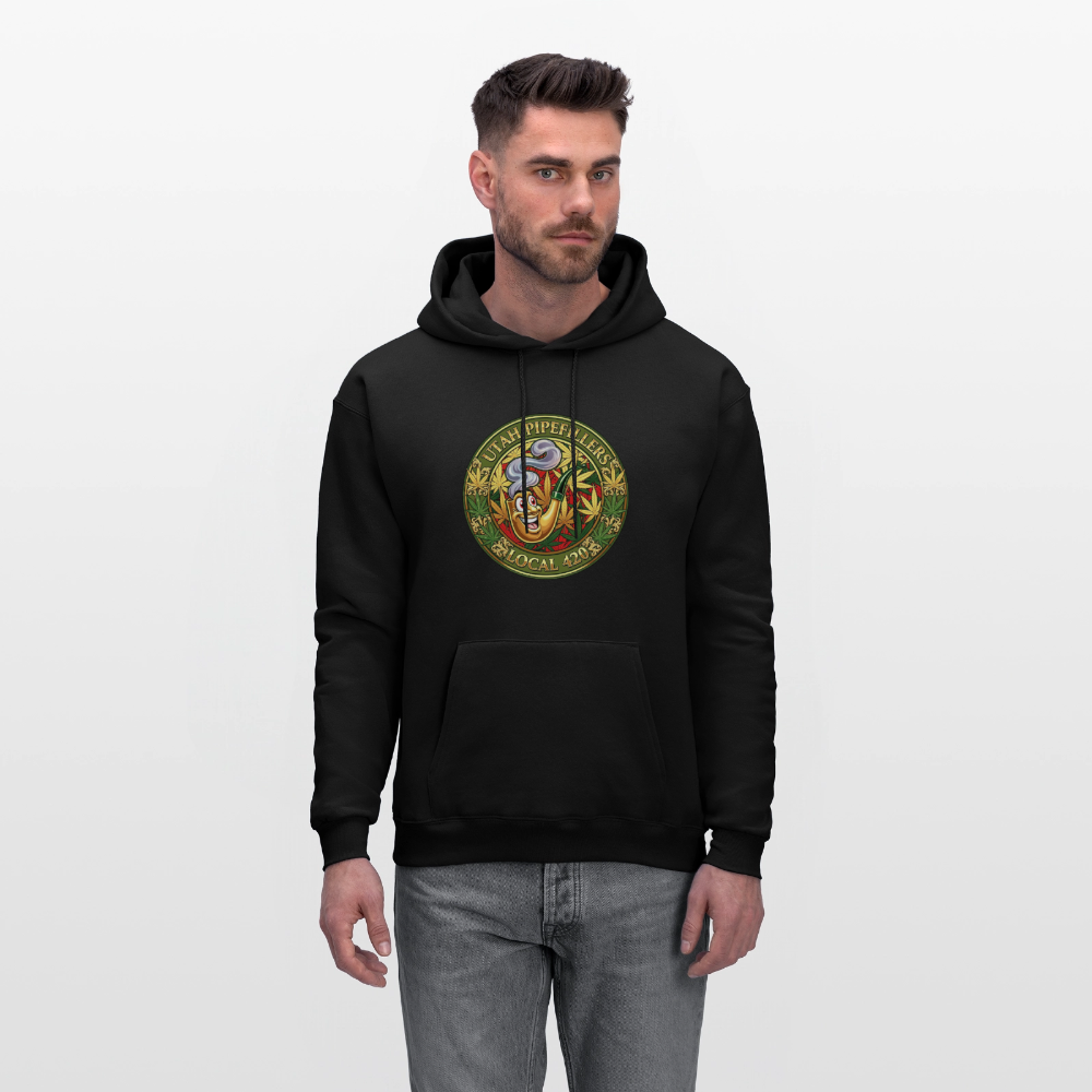 UTAH PIPEFILLERS LOCAL 420 Men's Hoodie - black