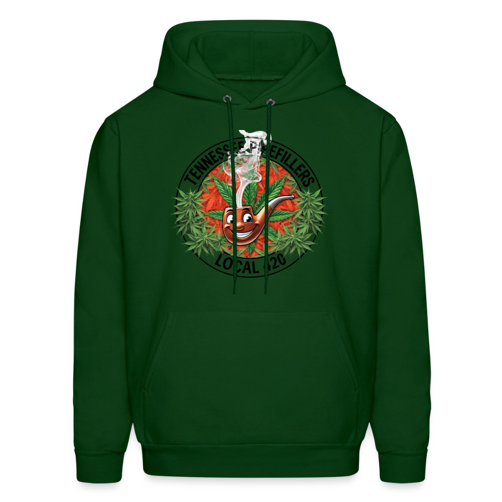 TENNESSEE PIPEFILLERS LOCAL 420 Men's Hoodie - forest green