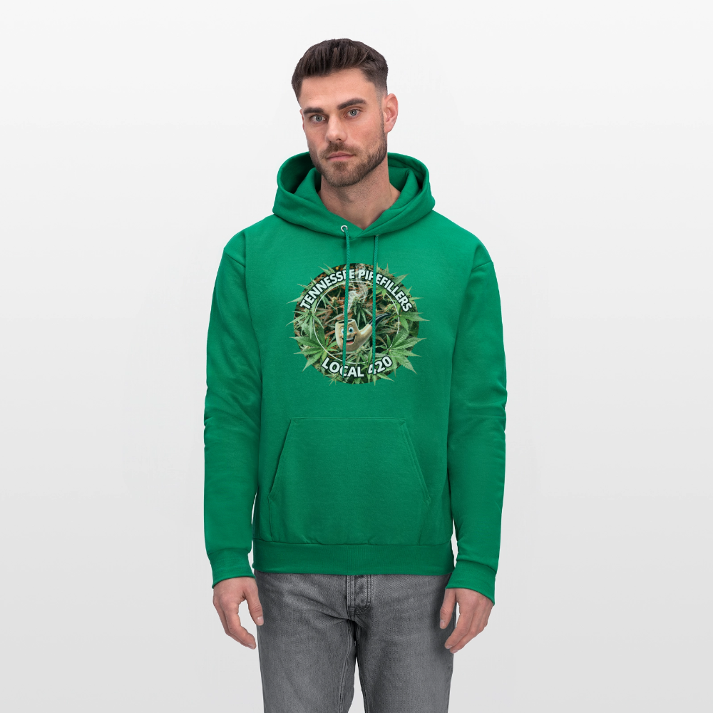 TENNESSEE PIPEFILLERS LOCAL 420 Men's  Hoodie - kelly green
