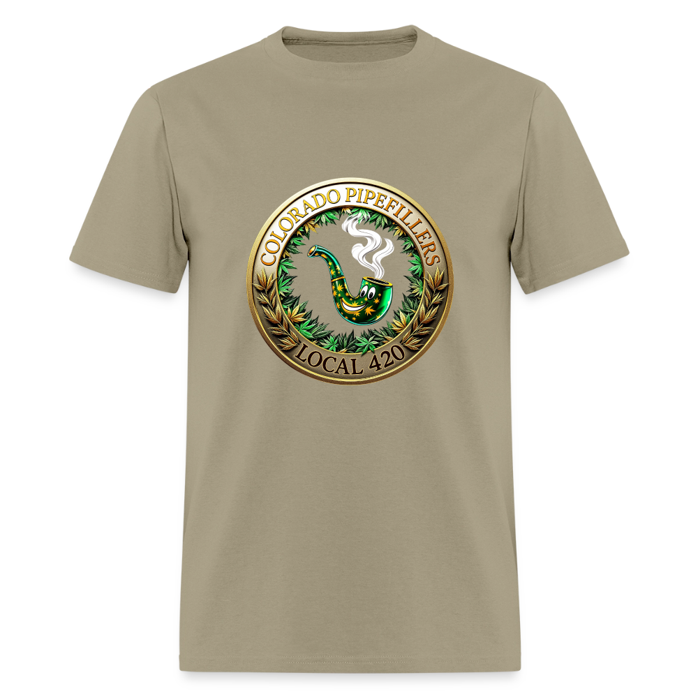 COLORADO PIPEFILLERS LOCAL 420 Men's T-Shirt - khaki