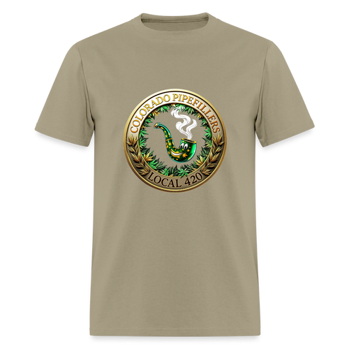 COLORADO PIPEFILLERS LOCAL 420 Men's T-Shirt - khaki