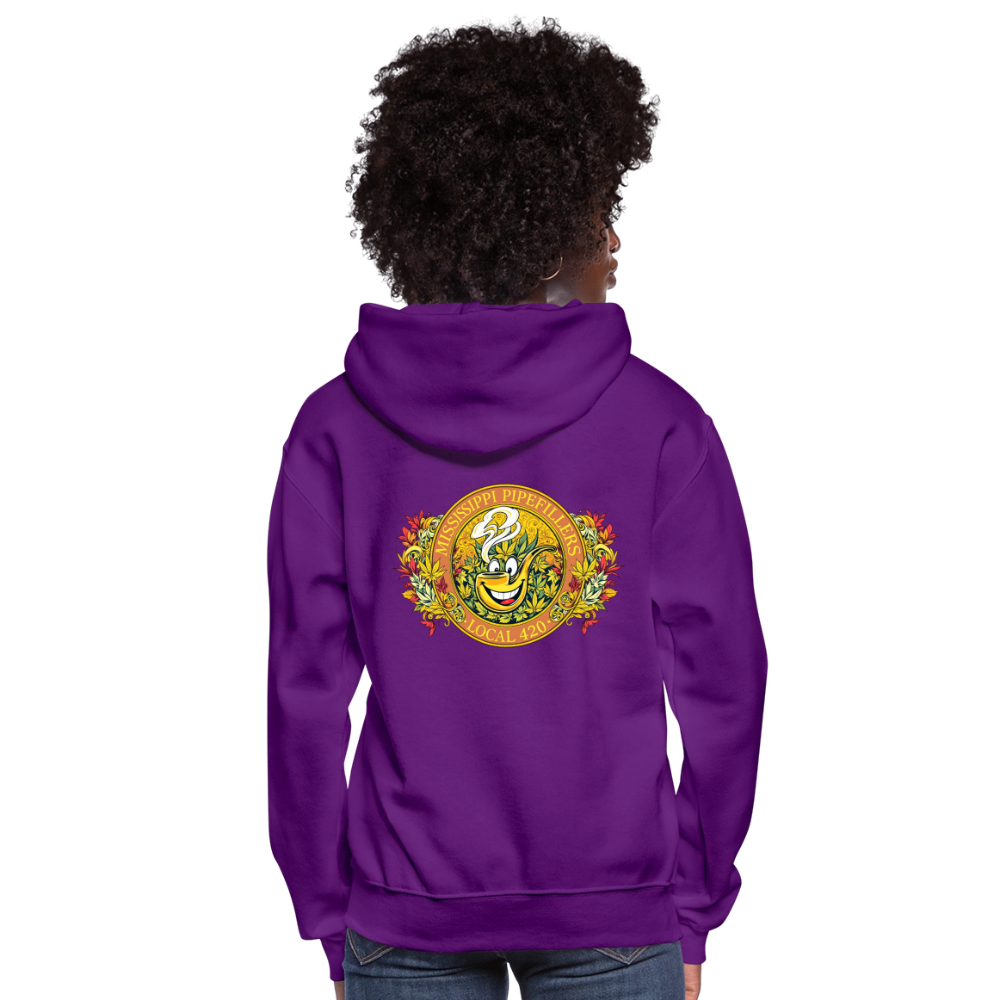 MISSISSIPPI PIPEFILLERS LOCAL 420 F/B DESIGNS Hoodie Women's Hoodie - purple