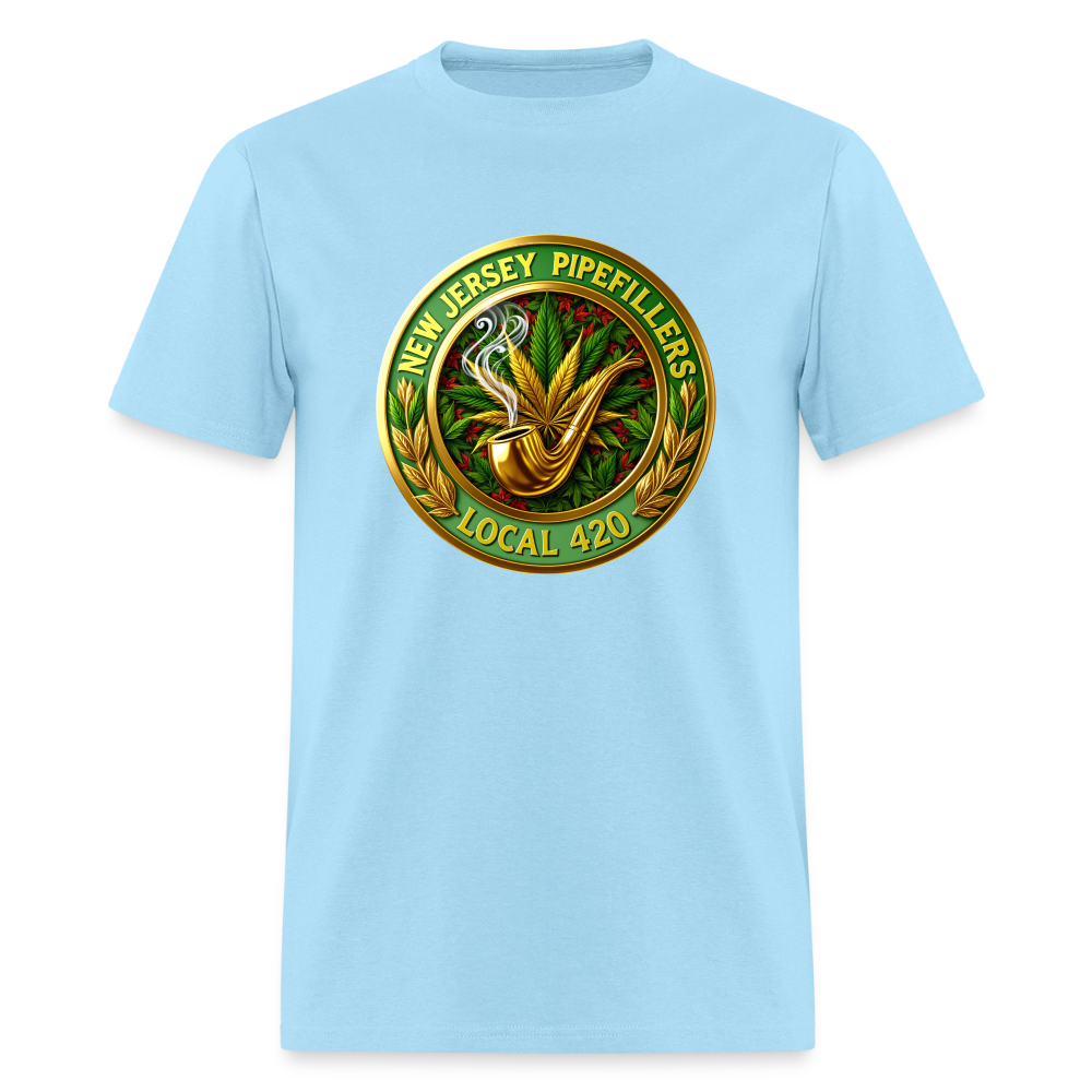 NEW JERSEY PIPEFILLERS LOCAL 420 Men's T-Shirt - powder blue