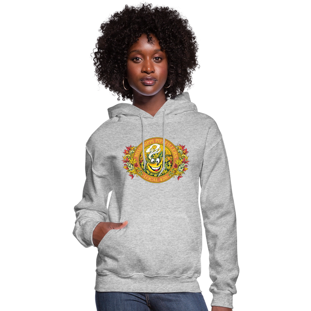 MISSISSIPPI PIPEFILLERS LOCAL 420 F/B DESIGNS Hoodie Women's Hoodie - heather gray
