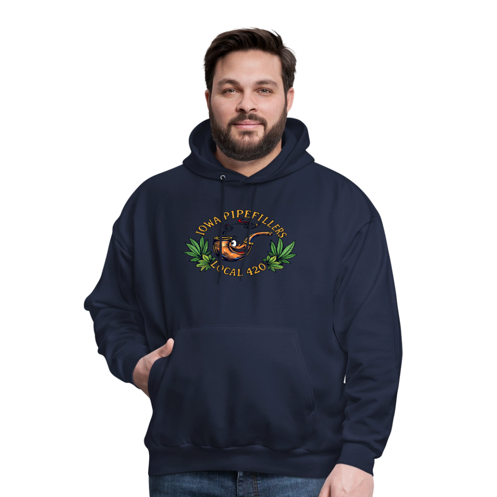 IOWA PIPEFILLERS LOCAL 420 F/B DESIGN Men's Hoodie - navy