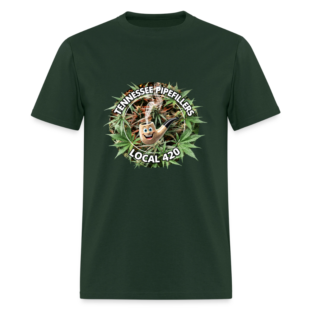 TENNESSEE PIPEFILLERS LOCAL 420 Men's T-Shirt - forest green