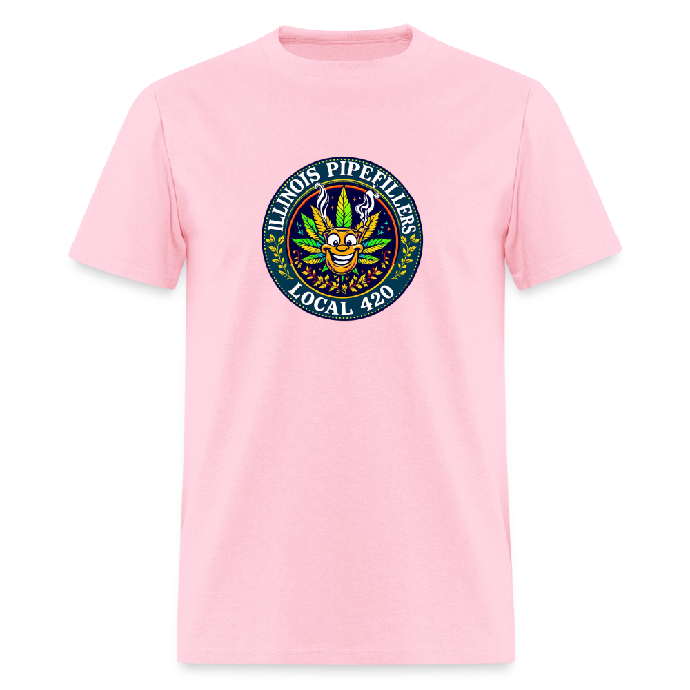 ILLINOIS PIPEFILLERS LOCAL 420 F/B DESIGN Men's T-Shirt - pink