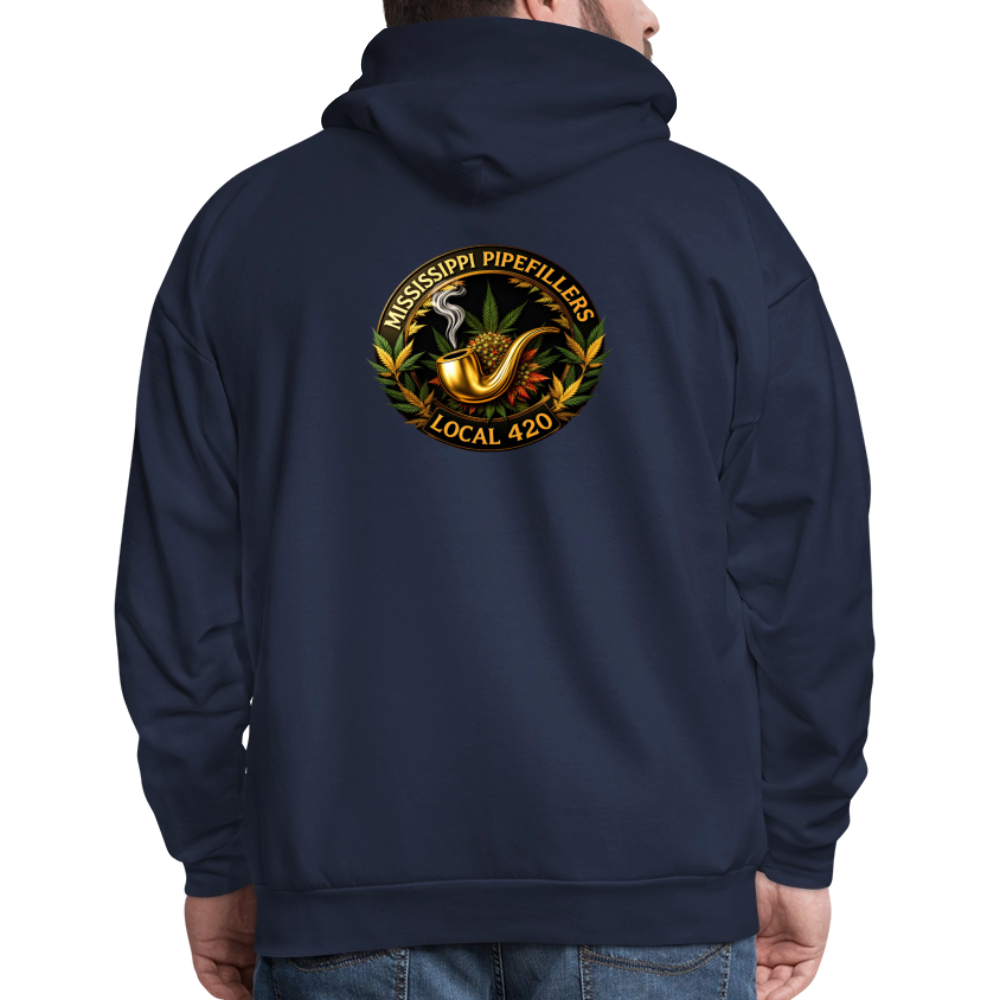 MISSISSIPPI PIPEFILLERS LOCAL 420 Men's Hoodie - navy