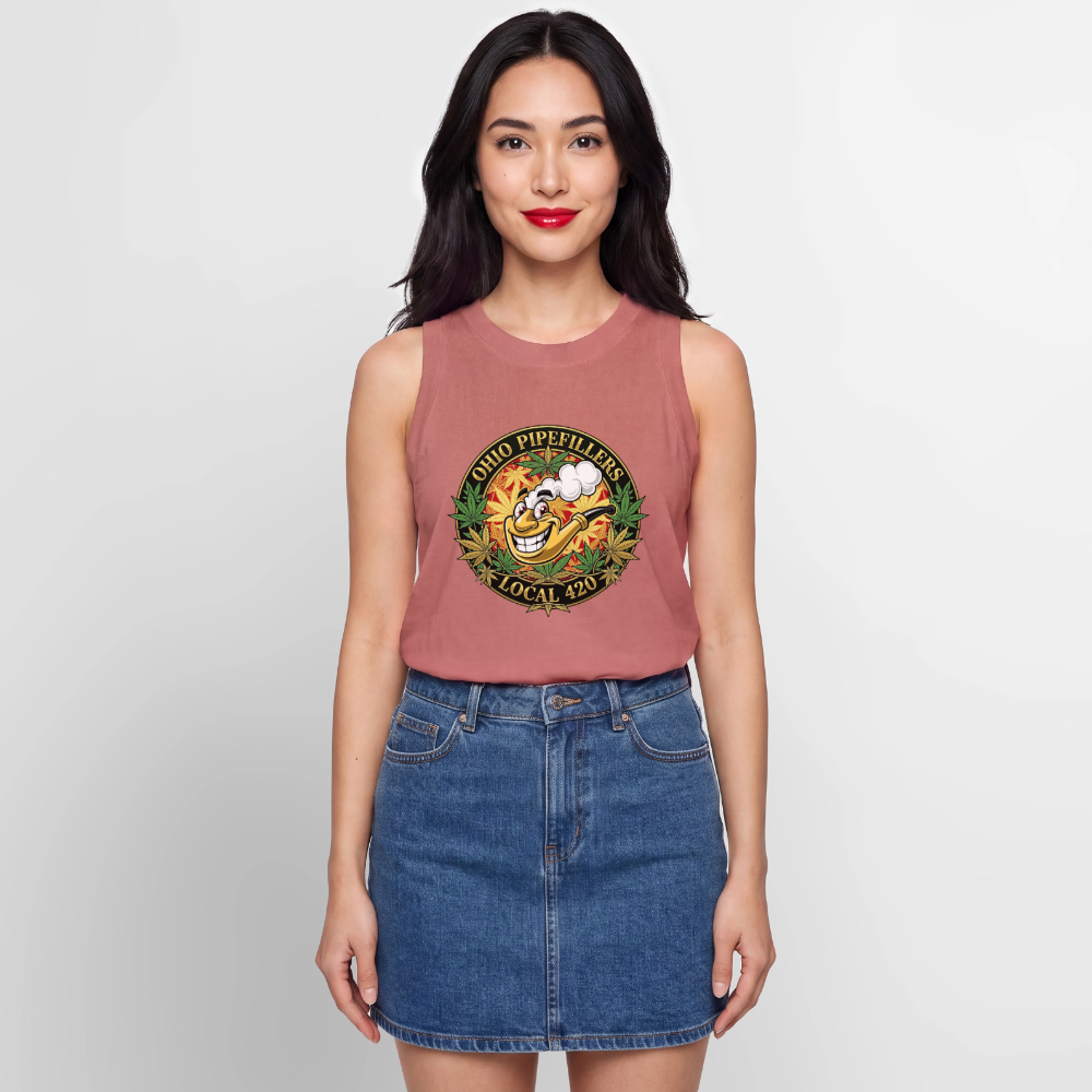 OHIO PIPEFILLERS LOCAL420 Women's Relaxed Tank Top - mauve