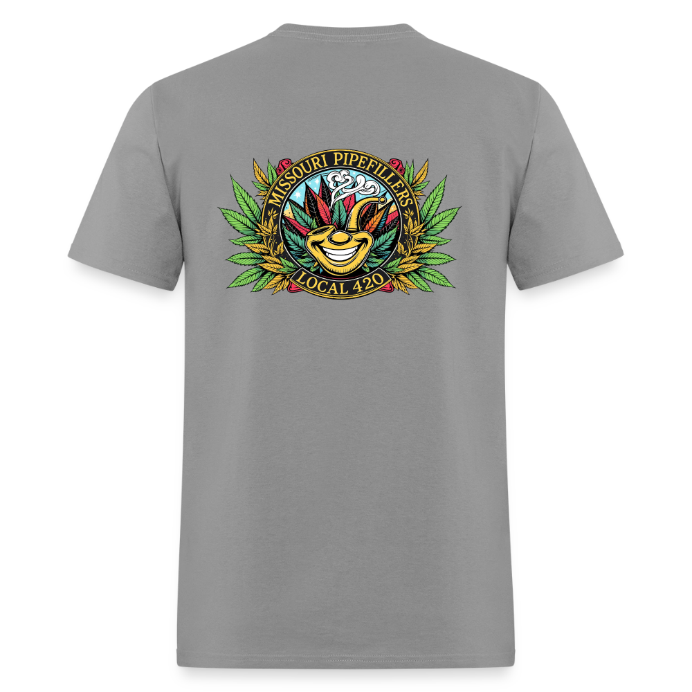 MISSOURI PIPEFILLERS LOCAL 420  F/B DESIGNS  Men's T-Shirt - rock