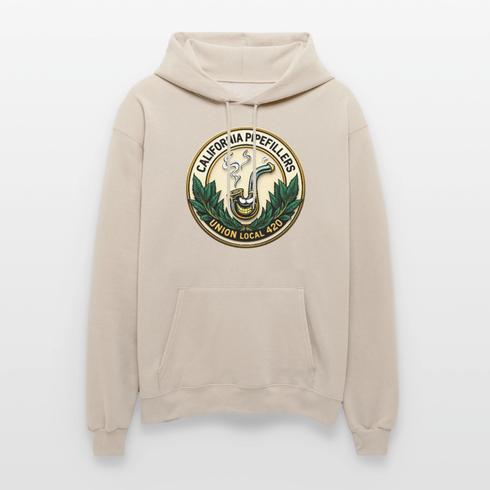 CALIFORNIA PIPEFILLERS UNION LOCAL 420 F/B EMBLEM Men's Hoodie - Sand