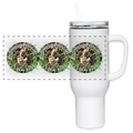 TENNESSEE PIPEFILLERS LOCAL 420 40oz Stainless Steel Travel Tumbler - white