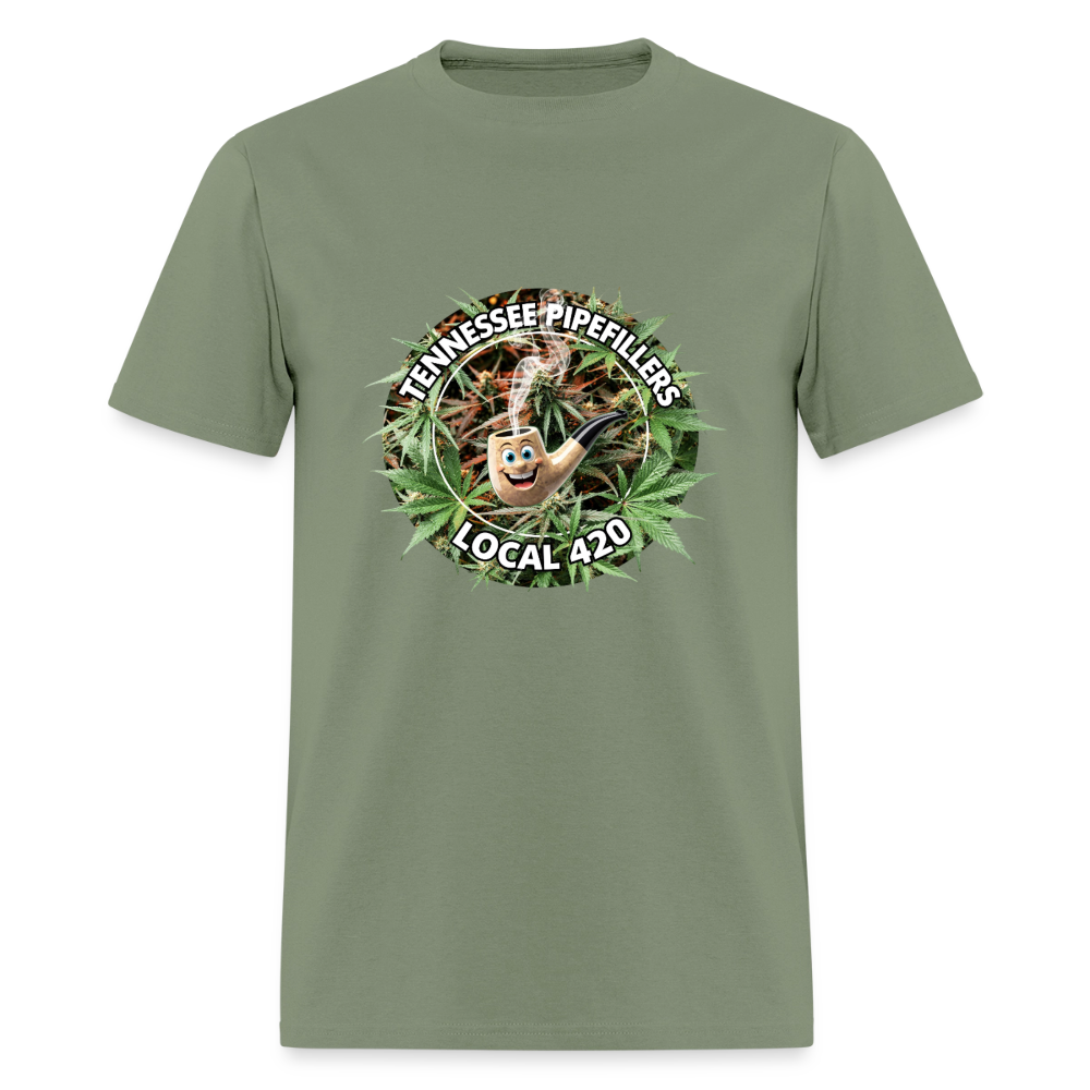 TENNESSEE PIPEFILLERS LOCAL 420 Men's T-Shirt - military green