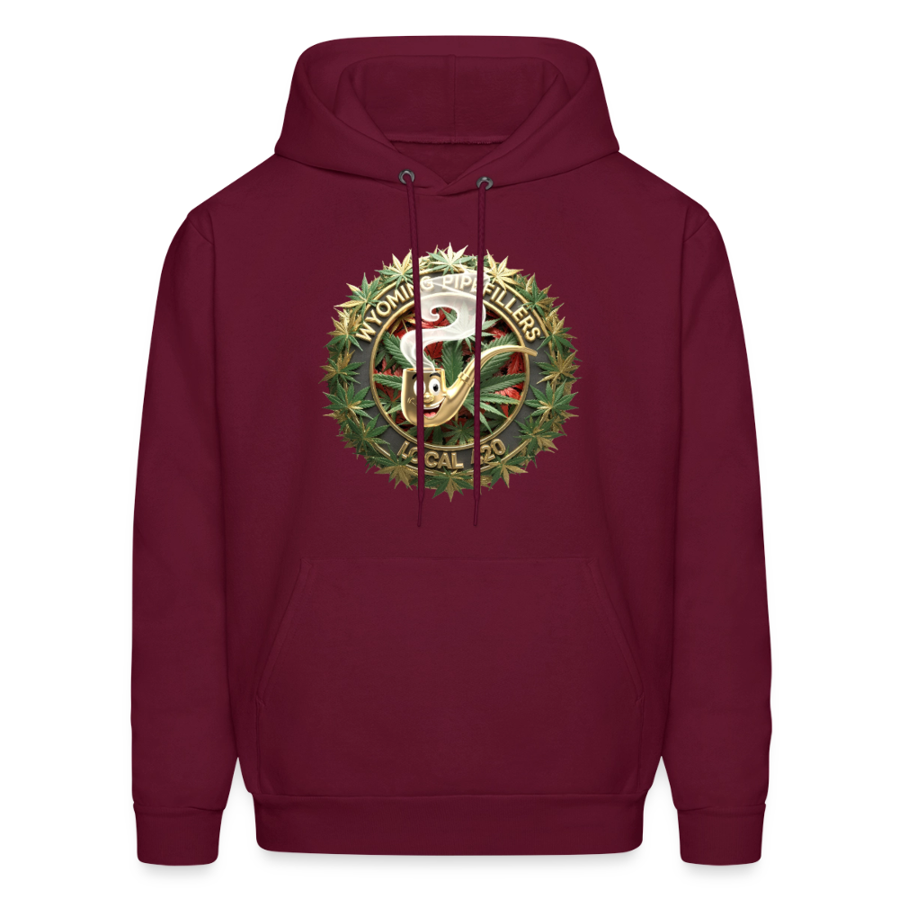 WYOMING PIPEFILLERS LOCAL 420 Men's Hoodie - burgundy