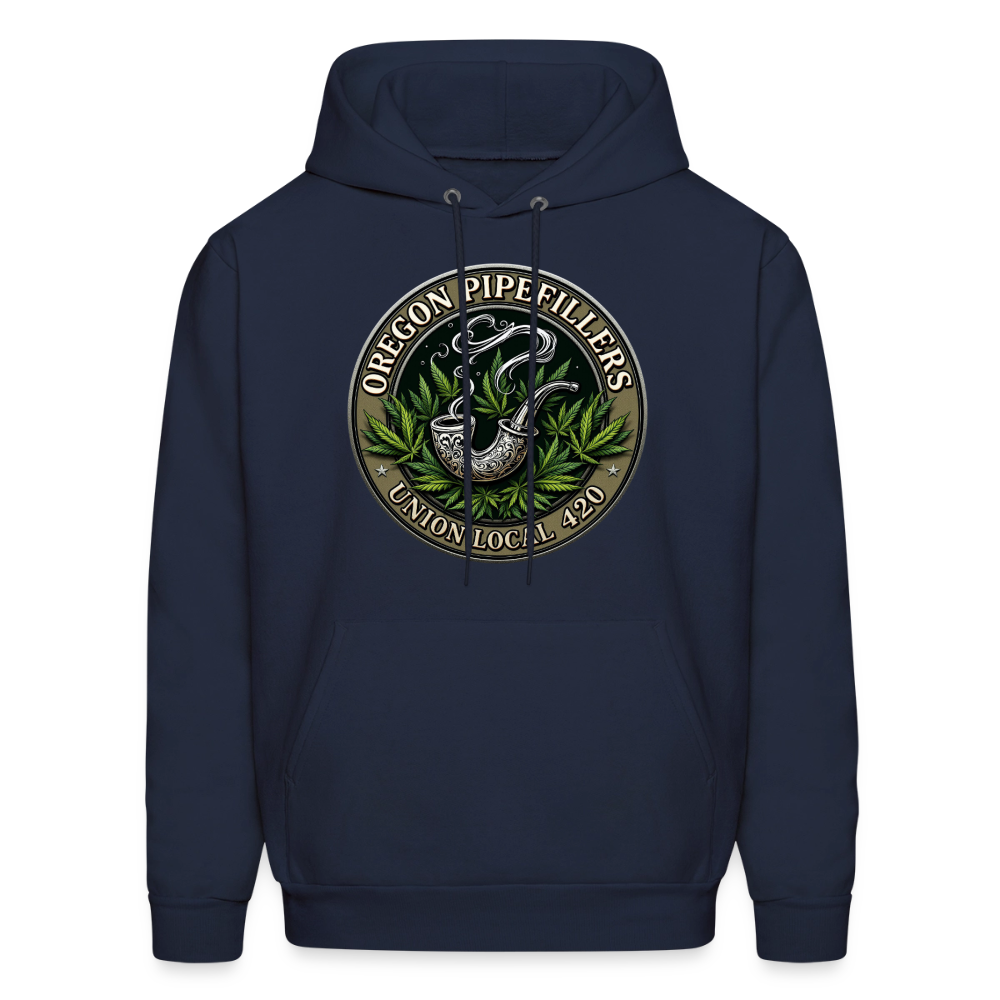 OREGON PIPEFILLERS LOCAL 420 Men's Hoodie - navy