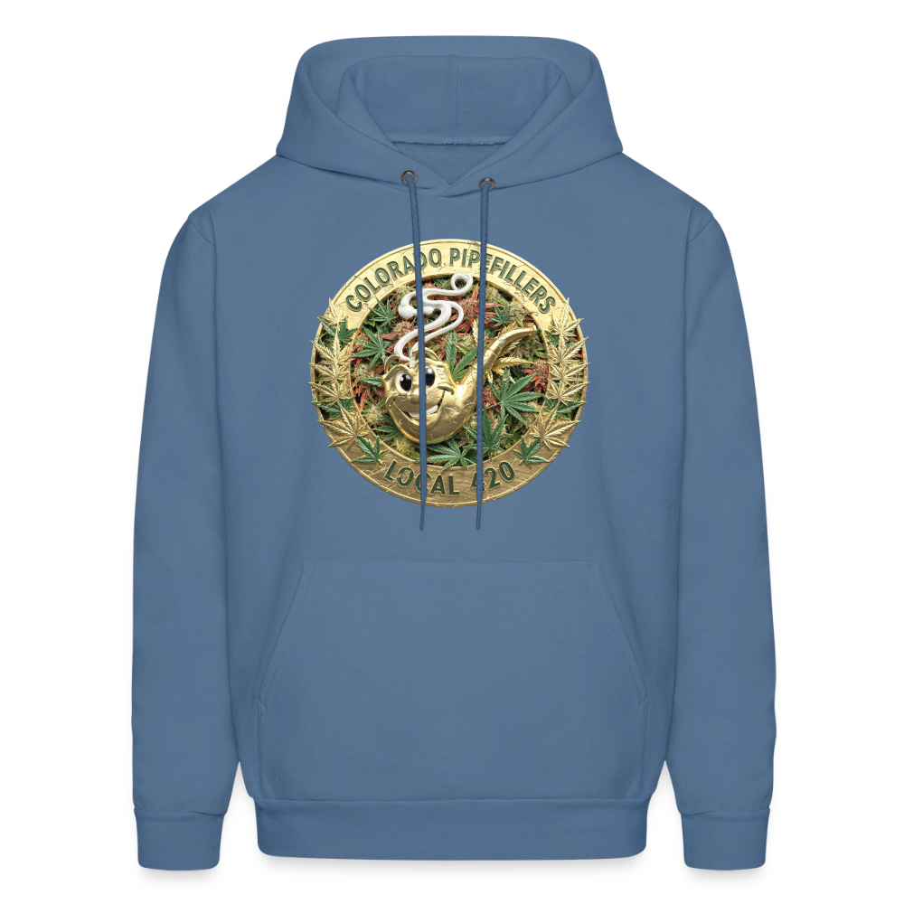 COLORADO PIPEFILLERS LOCAL 420 Men's Hoodie - denim blue