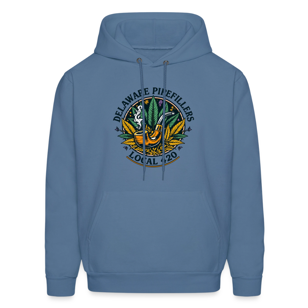 DELAWARE PIPEFILLERS LOCAL 420 F/B DESIGN Men's Hoodie - denim blue