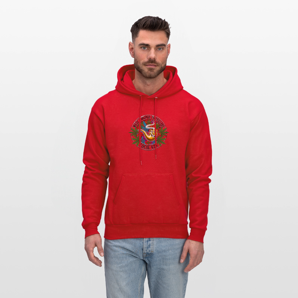 WEST VIRGINIA PIPEFILLERS LOCAL 420 F/B DESIGN  Men's  Hoodie - red