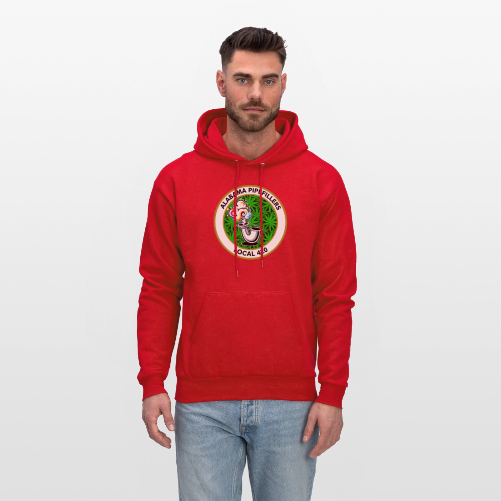 ALABAMA PIPEFILLERS LOCAL 420 F/B EM-BLEMS Men's Hoodie - red