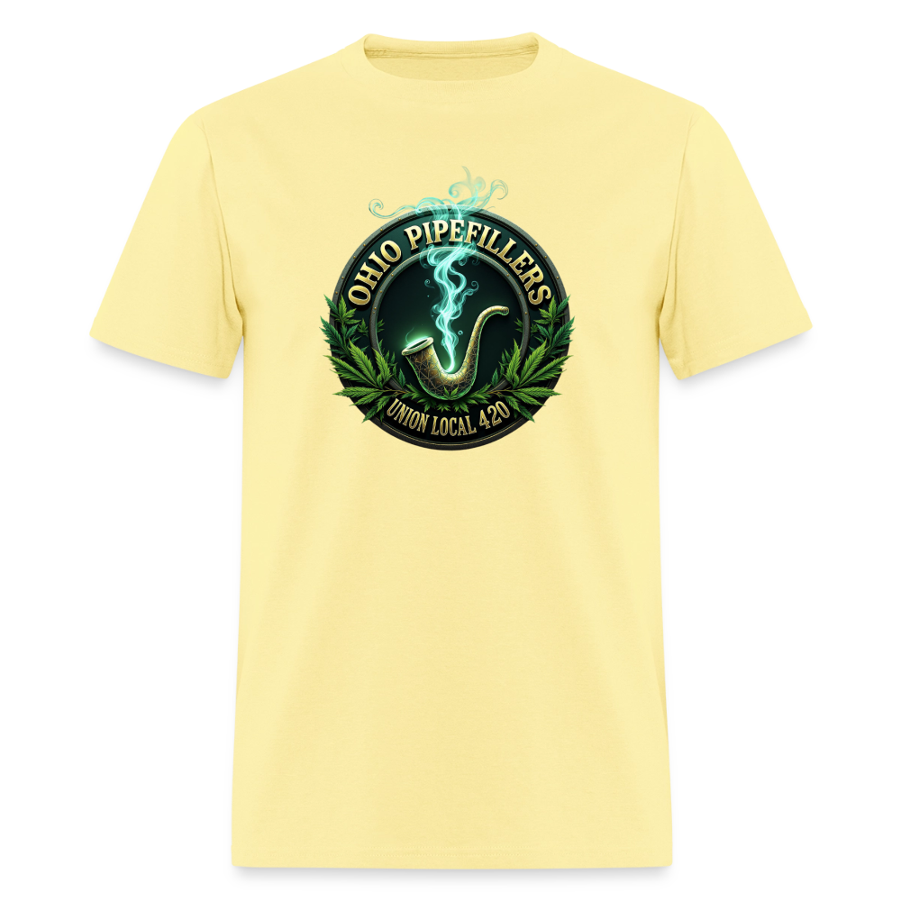 OHIO PIPEFILLERS UNION LOCAL 420 Men's T-Shirt - cornsilk