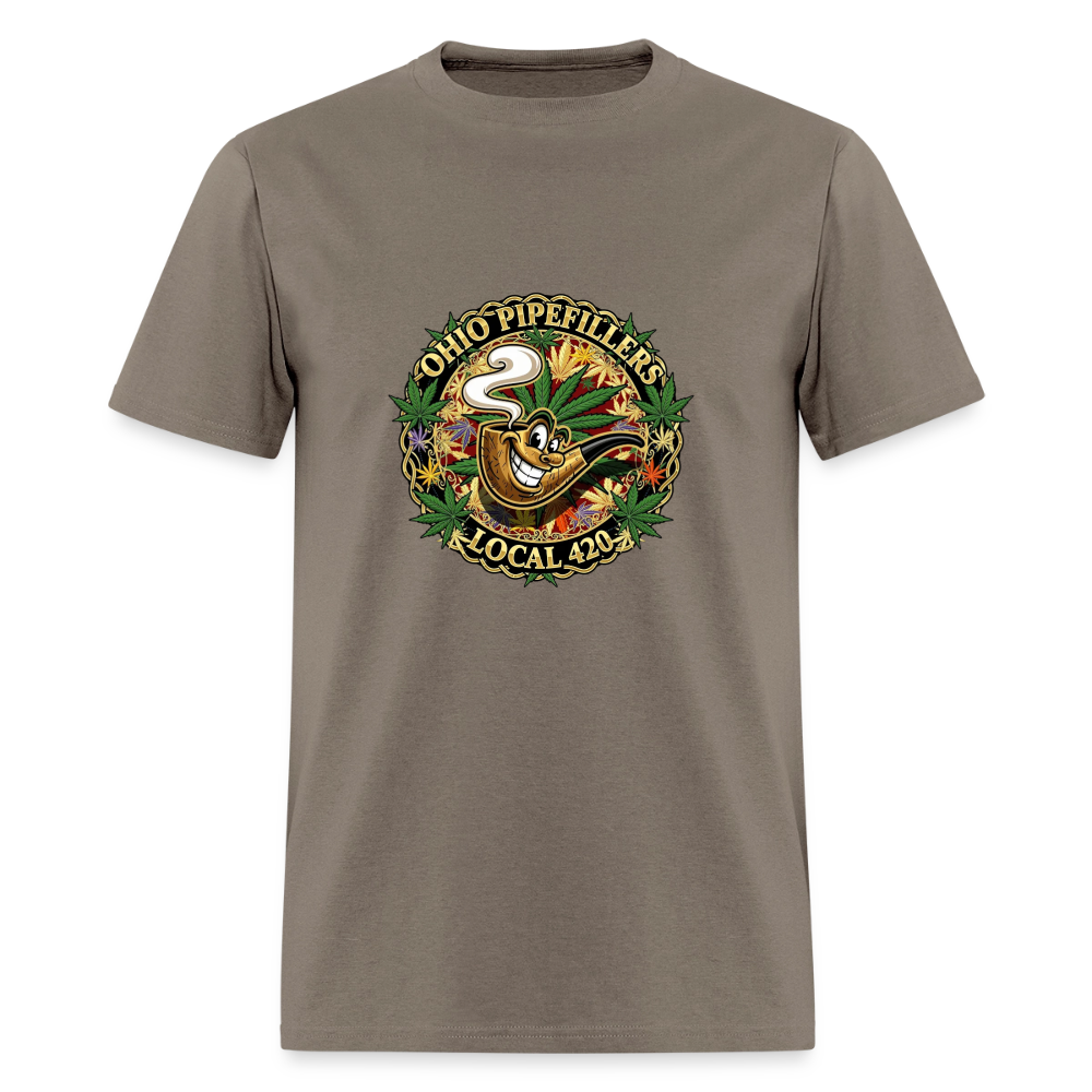OHIO PIPEFILLERS LOCAL 420 Men's T-Shirt - safari