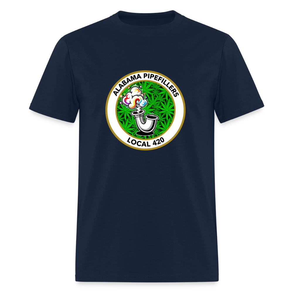ALABAMA -PIPEFILLERS LOCAL 420 Men's T-Shirt - navy